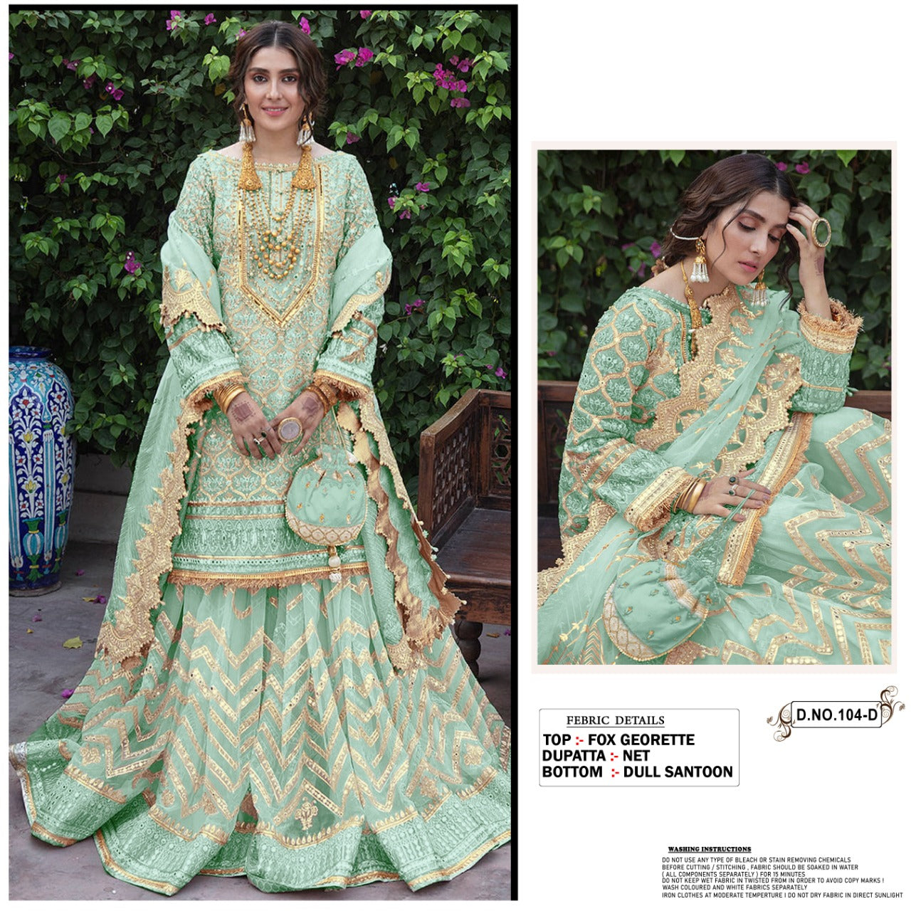 Georgette Lettest Designer Mirror Work Sharara suit & Wedding Collaction,  multi color at Rs 549/piece in Surat